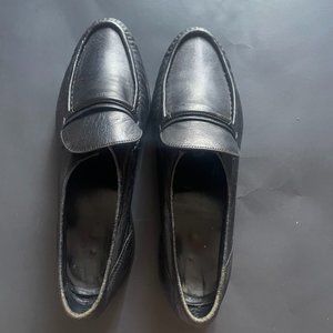 Vintage Florsheim Mens Black Loafers Dress Shoes Size 9